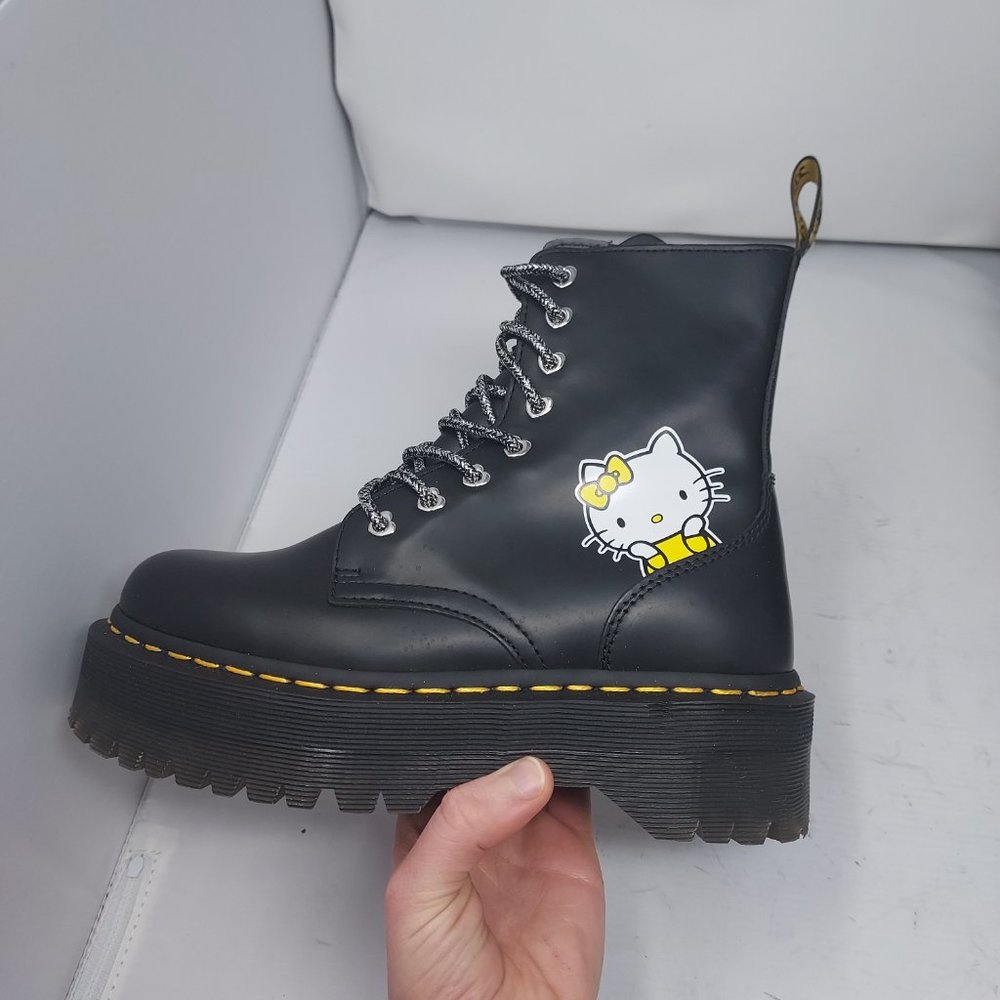 Dr. Martens x Hello Kitty Jadon Platform Chunky Sanrio Boots - Picture 2 of 12